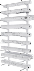 Wall Mount Blueprint Storage Rack Hanging File Roll Poster Display Rack Heavy Duty Roll File Holder for Construction Plan Posters Vinyl RollsHigh Map Capacity 320 lbs