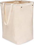 Full Circle Loads of Fun Collapsible Laundry Bag – Pop-Up Laundry Basket for Dirty Clothes & Towels– Organic Cotton with Long Handles - Ideal for Travel & Collapsing - Perfect for Bedroom or Dorm