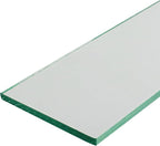 M-D Glass Shelf | Tempered Bathroom Shelf 12" x 3-3/8" | Ultra Slim, Break-Resistant, Easy Install | Modern DIY Storage Décor & Organization