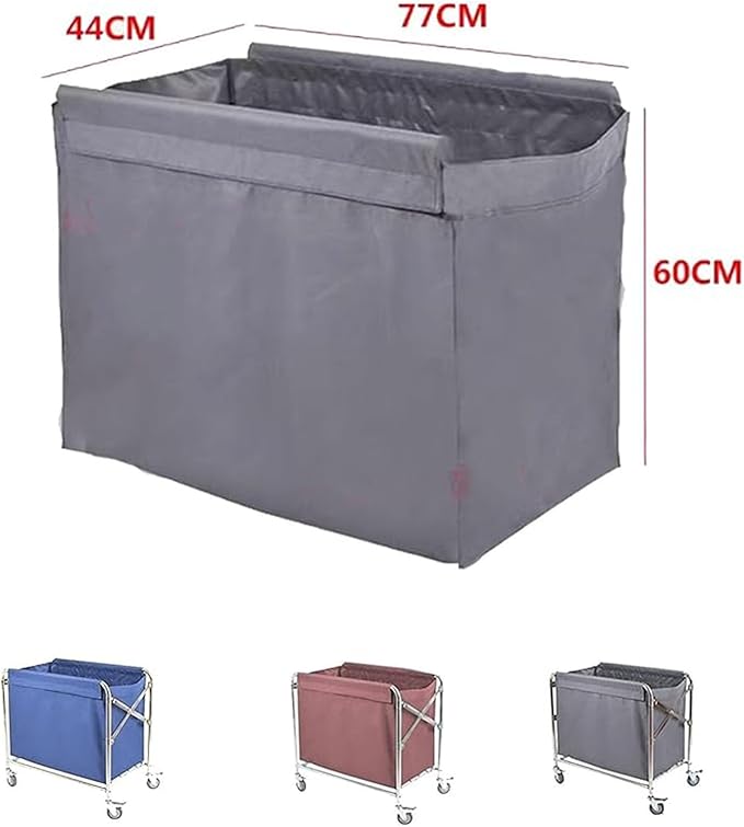 Laundry Cart Basket Replacement Liner - Waterproof Removable Oxford Cloth Liner for Commercial Use, Large Capacity for Laundry and Hotel Cleaning