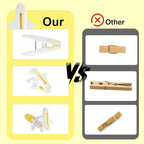 Plastic Clothes Pins Strong Clothespins-Heavy Duty Laundry Plane Clothes Clips Windproof Clamps Clothes Pegs, No Trace Design for Clothes 3 Colors 12 PCS