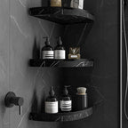 9'' x 9'' x 0.75 Thickness Premium Marble Corner Shelves for Bathroom Wall