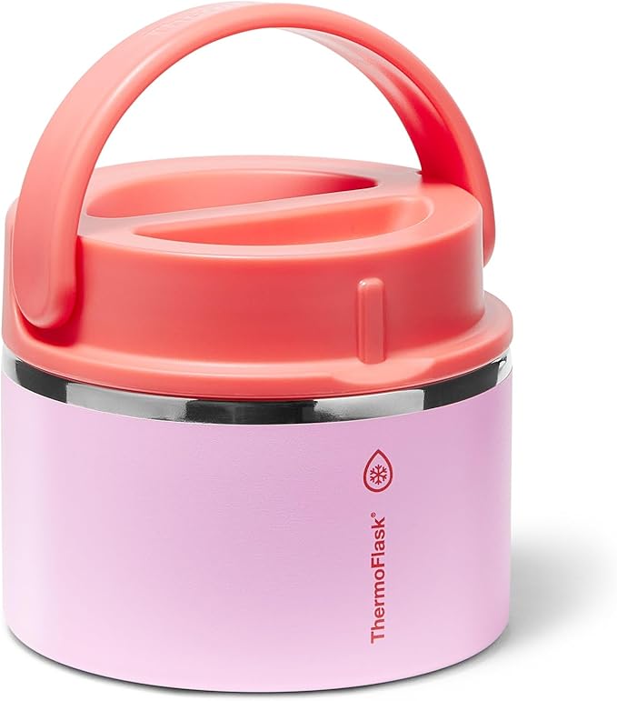 ThermoFlask 12 oz Double Wall Insulated Food Jar, Spring Blossom