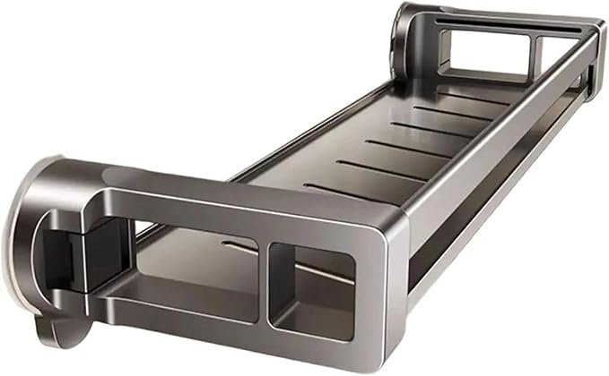Concealed Suction Cup Shelf, No Drilling, Heavy Duty Wall-Mounted Organizer for Bathroom and Kitchen Storage(40cm)