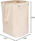 Full Circle Loads of Fun Collapsible Laundry Bag – Pop-Up Laundry Basket for Dirty Clothes & Towels– Organic Cotton with Long Handles - Ideal for Travel & Collapsing - Perfect for Bedroom or Dorm