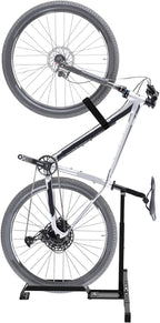 Qualward Vertical Bike Stand Floor Bicycle Rack Adjustable Upright Design, Space Saving for Living Room, Bedroom and Garage