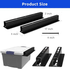 6-Pack Overhead Storage Rack, Ceiling Rack for Bin Organization, Heavy-Duty Garage Support for Most Containers (for 5 Bins)