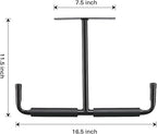 HOME RIGHT Overhead Garage Storage Rack, 16.5 Inch Heavy Duty Ceiling Double Storage Hooks Utility Hanger for Hanging Lumber Ladder Tool Bike & Other Bulky Items (2 Pack, Black)