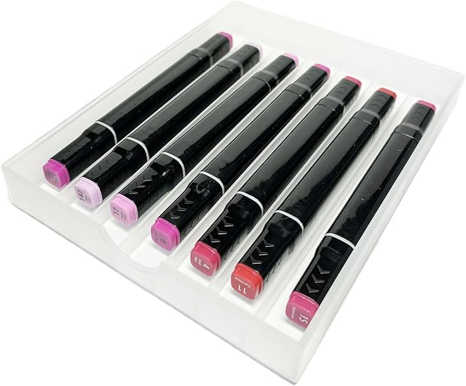 Craft Organizers and Storage, Pencil, Crayon, Marker, Pen Organizer, Pen Holder, Pen Tray Storage with Gel Pens, Fountain Pens, Chalk for Office, Art & Craft Room - 8Pack