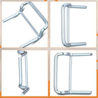 10 Pack Pallet Rack Clip Universal Pallet Racking Beam Locking Horseshoe Safety Clips for Teardrop Upright Frame Columns Engagement for Warehouse Storage Safety