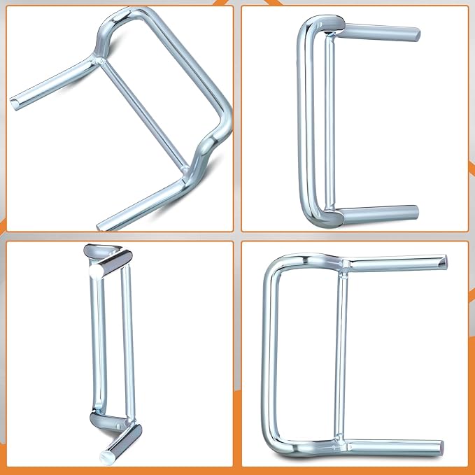 10 Pack Pallet Rack Clip Universal Pallet Racking Beam Locking Horseshoe Safety Clips for Teardrop Upright Frame Columns Engagement for Warehouse Storage Safety