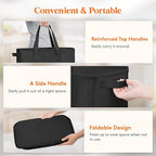 Lifewit 2 Pack Slim Laundry Hamper, Collapsible Narrow Laundry Basket, Small Tall Dirty Clothes Hampers with Handles for Bathroom Bedroom College Dorm, Black, 65L