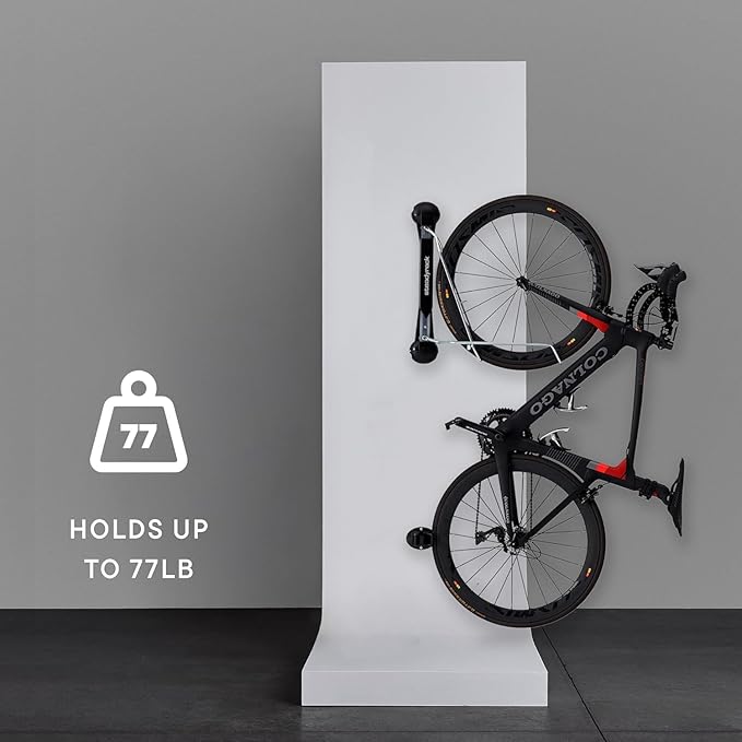 Steadyrack Bike Rack for Road Bikes - The Original Wall Mounted Vertical Bike Storage - Fits Narrow Tires