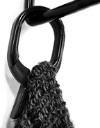 Black Scarf Clip Hangers for Retail, Economic Plastic Fine Garment Pinch Hooks, 100 Pack