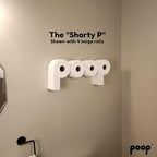 The Original Poop Toilet Paper Holder - Functional and Fun! Bathroom Wall Decor & Toilet Paper Shelf Storage Rack - Shorty P