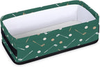 Golf Pattern Print Bathroom Storage Baskets Waterproof Bathroom Counter Organizer Decorative Toilet Paper Storage Basket for Organizing for Bathroom Living Room Decor