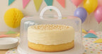 2-Pack Reusable Cake Carriers with Lids – 12 x 12 x 4.75 Inch BPA-Free Plastic Cake Containers – Fits 10-Inch Cakes – Freezer Safe, Stackable Storage with Handles for Transport