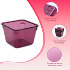 Kitchen Desk Drawer Organizers Storage for Office, Small Acrylic Vanity Trays Makeup for Drawer Bathroom Plastic Make up Organizers 25 Pcs Burgundy