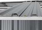 WACASA 12x10 FT Metal Shed Heavy-Duty | Military-Grade 20-Gauge Reinforced Frame with Powder Coating | 50 PSF Snow Load & 120 MPH Wind Rated | Tiny House Skylight Building