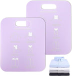 2Pcs Shirt Folding Board, Portable Clothes Folder, Plastic Laundry Folders for Travel