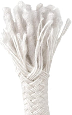 MOUYAT 328 Ft x 1/4 Inch Natural Cotton Rope, White Clothesline Cotton Cord, All Purpose Braided Cotton Cord Utility Rope for Clothes Hanging, Macrame, Plant Hanger, Knitting Crafts