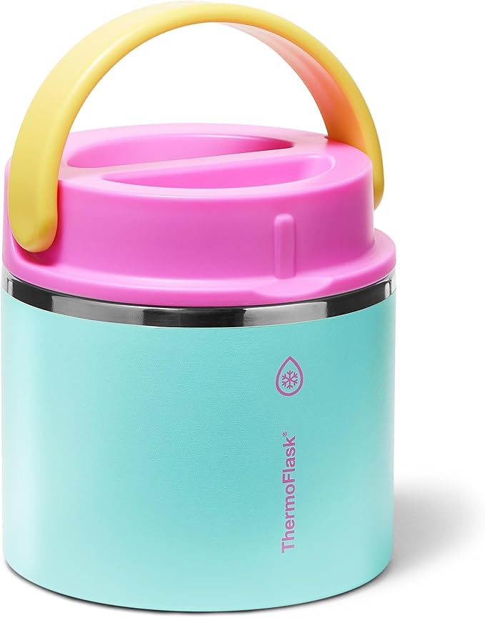 ThermoFlask 20 oz Double Wall Insulated Food Jar, Tropical Sunset