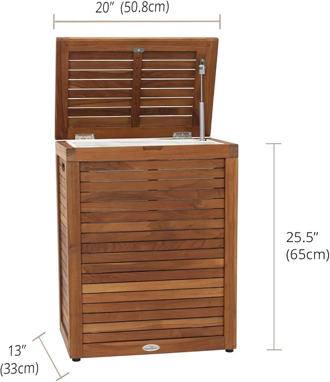 Nila Large Rectangular OptiAREA Teak Laundry & Storage Hamper