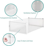 PARANTA 6-Piece Boot and Shoe Storage Box, Stackable Clear Plastic Shoe Box, Space-Saving Shoe Organizer for Boots, Sneakers, and High Heels, Clear