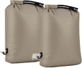 Travel Laundry Bag, Pump Free Vacuum Storage Bag Reusable Compression Dirty Clothes Travel Bag (2 Pcs)(Grey, Medium+Medium)