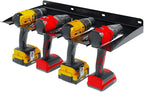 UNITEDPOWER Electric Drill Storage Rack, Holds 4 Drills, Wall Mounted Power Tool Organizer for Battery Powered Hand Tools, Workshop, Shed, Garage, Home (Drill Rack)