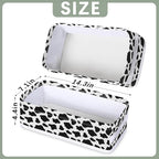 Cow Print Bathroom Basket Foldable Toilet Tank Topper Paper Basket Waterproof Fabric Storage Organizer Bins Decorative Open Storage for Home Closet Containers Cabinet Set of 2