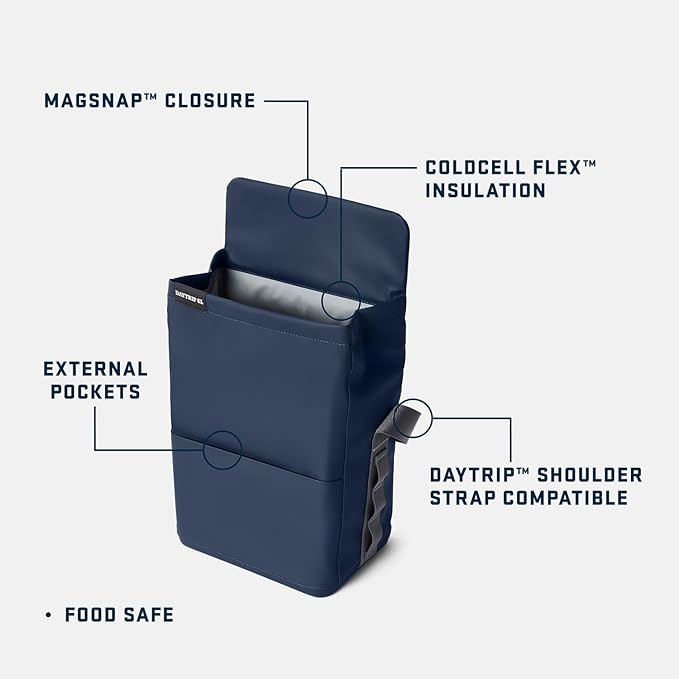 YETI Daytrip 6L Insulated Soft Cooler Lunch Bag, Black