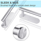 Paper Towel Holder Under Cabinet 2 Pack,Stainless Steel Paper Towel Holder Wall Mount for Kitchen, Bathroom, RV, Paper Towel Rack with Self Adhesive and Screws (Silver)