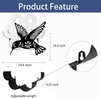 Hummingbird Toilet Tissue Holder,Animal Paper Holders,Decorative Metal Papers Holder,Funny Toilet Animal Storage for Bathrooms,Bathroom Paper Organizer for Extra 8 Rolls Wall Mounted Art Decor