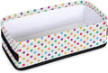Colorful Polka Dot Bathroom Storage Baskets Waterproof Bathroom Counter Organizer Decorative Toilet Paper Storage Basket for Organizing for Bathroom Living Room Decor