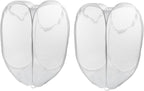 2 Pack Foldable Pop-Up Laundry Hamper, Collapsible Mesh Clothes Basket Laundry Baskets with Carry Handles(White)