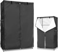 Wire Rack Covers,Heavy Duty 600D Dustproof Waterproof Storage Rack Covers for Metal Shelves,Storage Shelf Cover with Zipper for Wire Shlef,36''W x 14''D x 55''H,Black