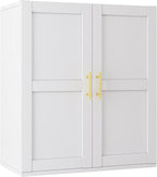 Metal Over The Toilet Storage Cabinet, 23" H Bathroom Cabinet Wall Mount with 2 Adjustable Shelves, Medicine Cabinets for Bathroom-White