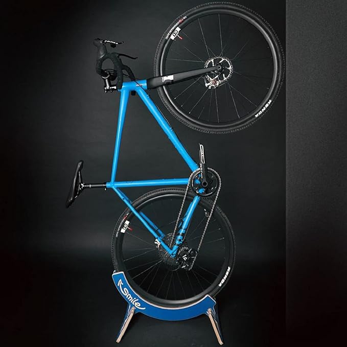 MTB Hopper Smile - Universal Bicycle Stand for MTB, City, Road or Fat Bikes - Steady Bike Rack Wheel Holder, One Size Fits All, Black