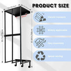 Camping Chairs Storage for Garage - Metal Camping Chair Wall Holder for Garage Organization, Camping Chair Storage Racks with 3 Hooks, Beach Chair Umbrella Wall Storage Rack