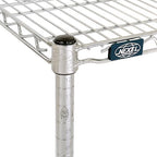 Nexel Commerical Wire Shelf Platform Dunnage Storage Rack, 24" x 36" x 14", Chrome