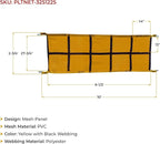 Mytee Products 2 Pack 2"x122.5" Pallet Rack Safety Nets for 10 ft Pallet Bays - 2400 lbs Breaking Strength Rack Safety Netting for Holding Pallets in Place - Warehouse Storage Shelving Accessories