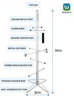 Hockey Gear Dryer Rack – Heavy Duty Metal Sports Equipment Drying & Storage Stand for Hockey, Football, Lacrosse Gloves, Pads, Helmets – Vertical Space-Saving Organizer