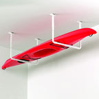 HyLoft 33 in. x 34 in. Adjustable Garage Ceiling Mount Storage Rack Kit, Garage Overhead Storage Bracket, 80842-10, White