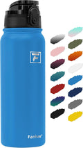 Fanhaw 20 oz Insulated Stainless Steel Water Bottle with Anti-Dust Chug Lid, Leakproof Vacuum Metal Bottle for Kids, Women & Men (Sky Blue)