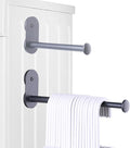 Extendable Magnetic Hanger Holder for Laundry Room, Clothes Hanger Orangizer Rack for Side of Washer or Dryer, Space Saving Laundry Storage, Black, Pack of 1