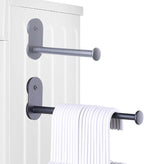Extendable Magnetic Hanger Holder for Laundry Room, Clothes Hanger Orangizer Rack for Side of Washer or Dryer, Space Saving Laundry Storage, Black, Pack of 1