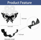 Lovely Butterfly Toilet Tissue Holder,Animal Paper Holders,Decorative Metal Papers Holder,Funny Toilet Animal Storage for Bathrooms,Bathroom Paper Organizer for Extra 8 Rolls Wall Mounted Art Decor