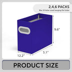 Hanging File Organizer, Cardboard File Folder Organizer for Letter Size, Desk Documents Storage Box, Portable File Folder Holder Boxes for Office, Home, School, Only Box.(2 Packs)