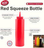 TableCraft Nostalgia 2-Piece Ketchup and Mustard Dispenser Set, 12-Ounce, Red/Yellow